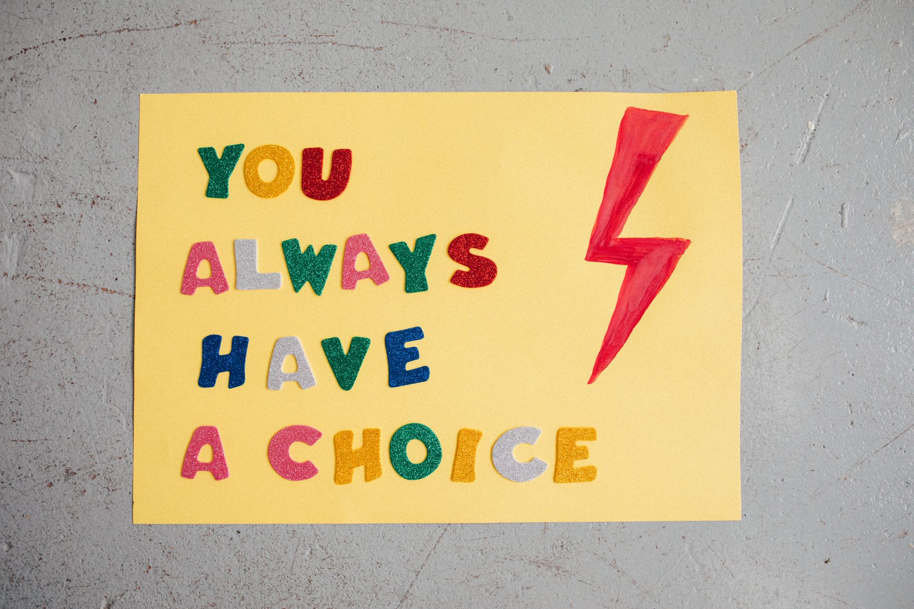 a handmade poster slogan